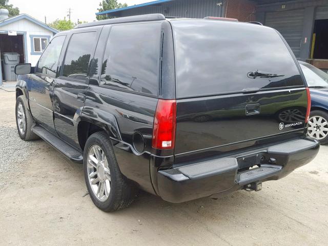 1GYEK13R5XR410258 - 1999 CADILLAC ESCALADE BLACK photo 3