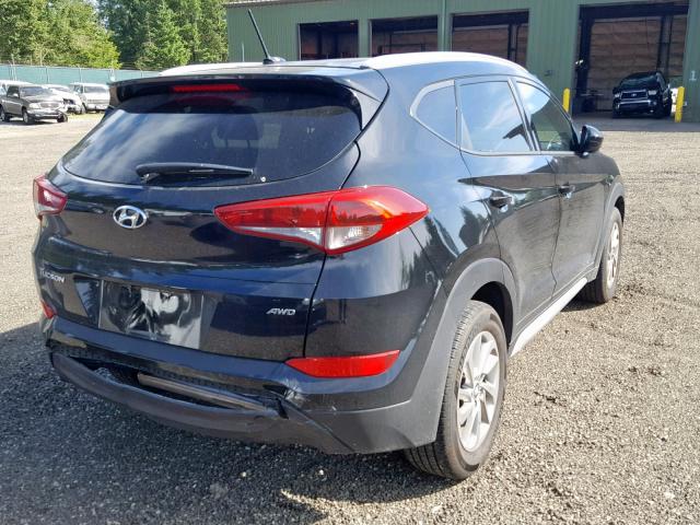 KM8J3CA40HU500559 - 2017 HYUNDAI TUCSON LIM BLACK photo 4