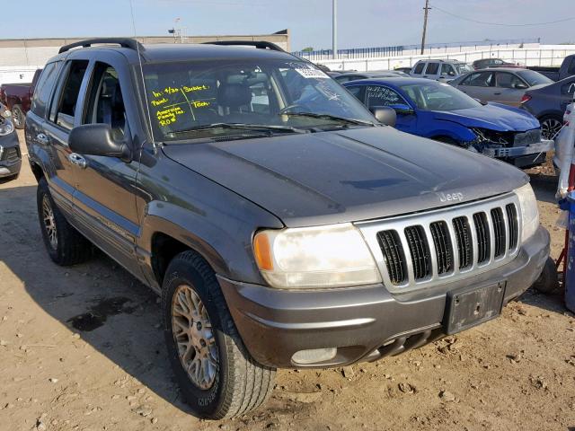 1J4GW58S12C134513 - 2002 JEEP GRAND CHER GRAY photo 1