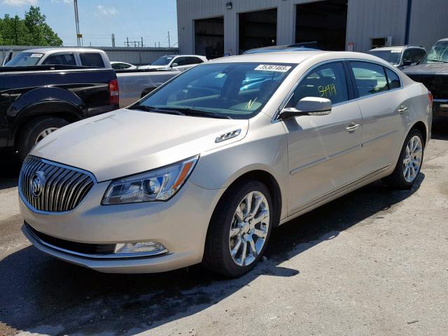 1G4GB5G30EF291007 - 2014 BUICK LACROSSE TAN photo 2