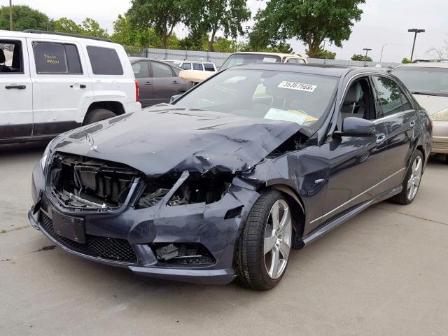 WDDHF5KB5CA570786 - 2012 MERCEDES-BENZ E 350 GRAY photo 2