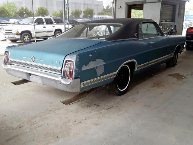 7J62H123024 - 1967 FORD LTD BLUE photo 4