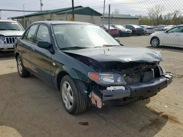 JM1BJ225520639858 - 2002 MAZDA PROTEGE DX GREEN photo 1