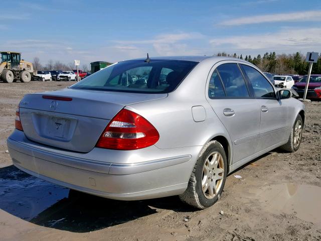 WDBUF65J14A458875 - 2004 MERCEDES-BENZ E 320 SILVER photo 4