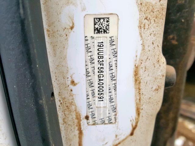 19UUB3F56GA000591 - 2016 ACURA TLX TECH WHITE photo 10