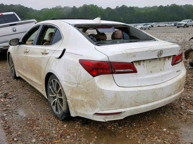 19UUB3F56GA000591 - 2016 ACURA TLX TECH WHITE photo 3