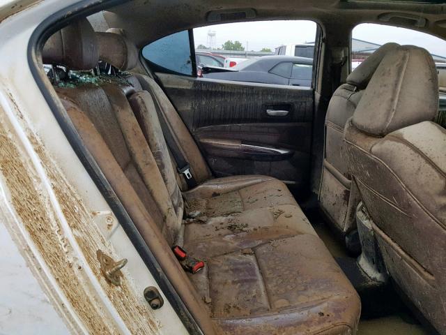 19UUB3F56GA000591 - 2016 ACURA TLX TECH WHITE photo 6