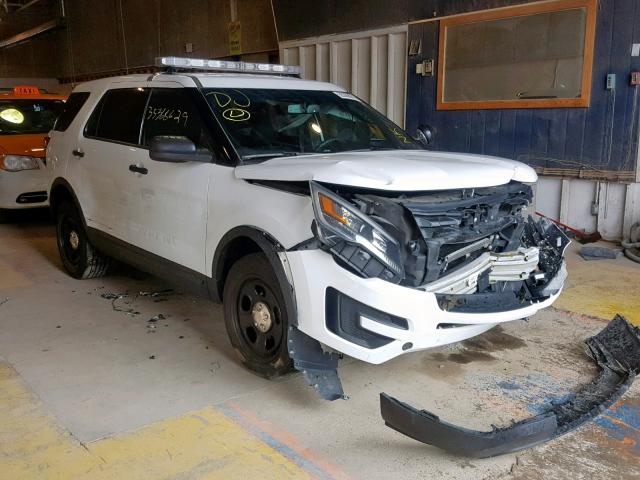 1FM5K8AR9GGA86420 - 2016 FORD EXPLORER P WHITE photo 1