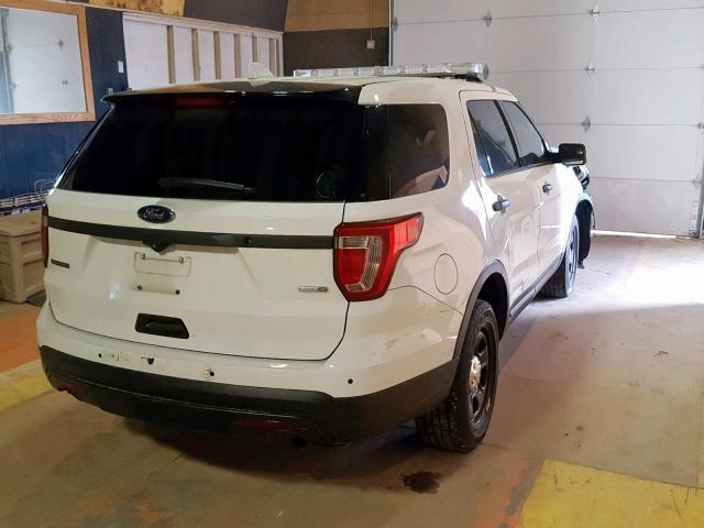 1FM5K8AR9GGA86420 - 2016 FORD EXPLORER P WHITE photo 4