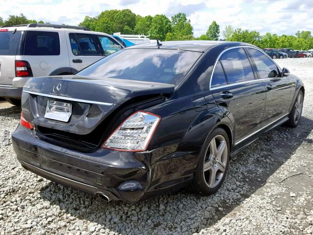 WDDNG71X47A053378 - 2007 MERCEDES-BENZ S 550 BLACK photo 4