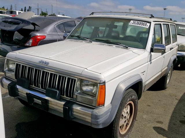 1J4FJ58L7KL488653 - 1989 JEEP CHEROKEE L WHITE photo 2