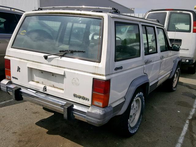 1J4FJ58L7KL488653 - 1989 JEEP CHEROKEE L WHITE photo 4