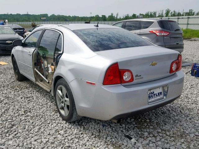 1G1ZH57B79F105108 - 2009 CHEVROLET MALIBU 1LT SILVER photo 3