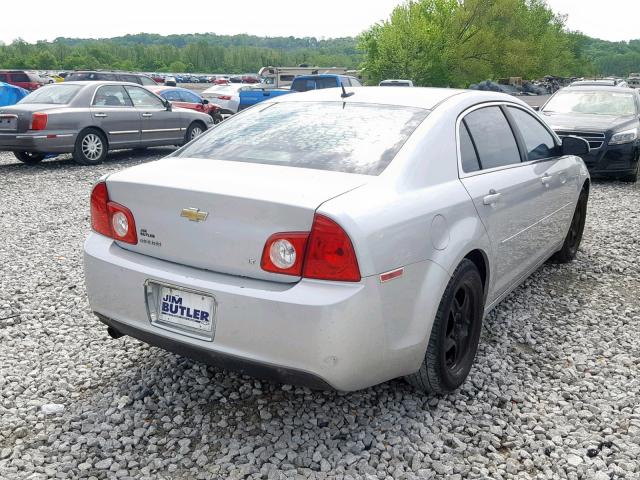 1G1ZH57B79F105108 - 2009 CHEVROLET MALIBU 1LT SILVER photo 4