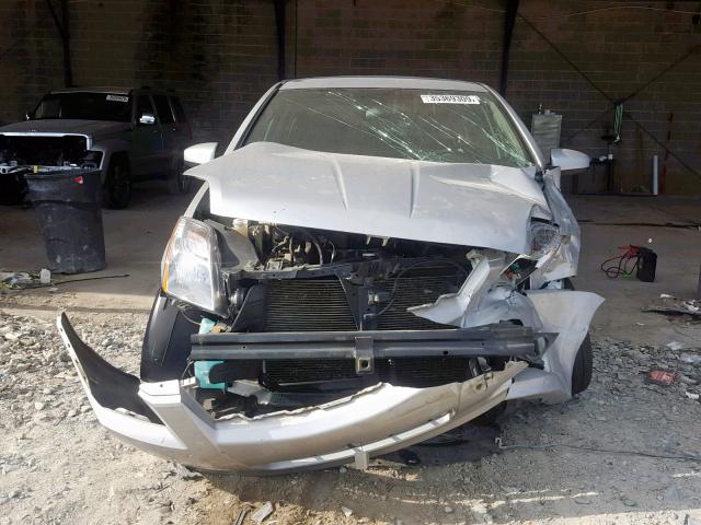 3N1BB6AP1BL607650 - 2011 NISSAN SENTRA SE- SILVER photo 9