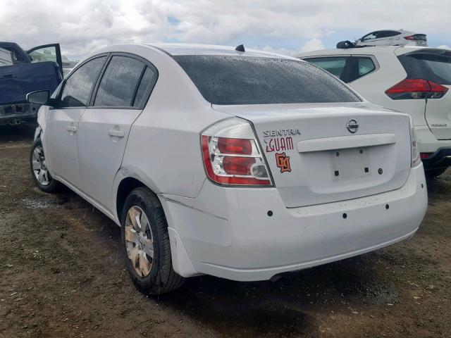 3N1AB61E49L606223 - 2009 NISSAN SENTRA 2.0 WHITE photo 3