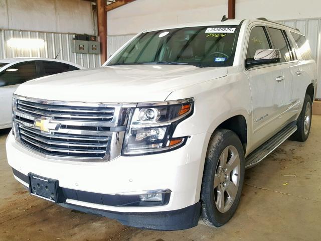 1GNSCKKC8FR127464 - 2015 CHEVROLET SUBURBAN C WHITE photo 2