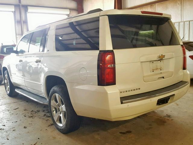 1GNSCKKC8FR127464 - 2015 CHEVROLET SUBURBAN C WHITE photo 3