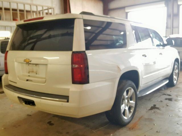 1GNSCKKC8FR127464 - 2015 CHEVROLET SUBURBAN C WHITE photo 4