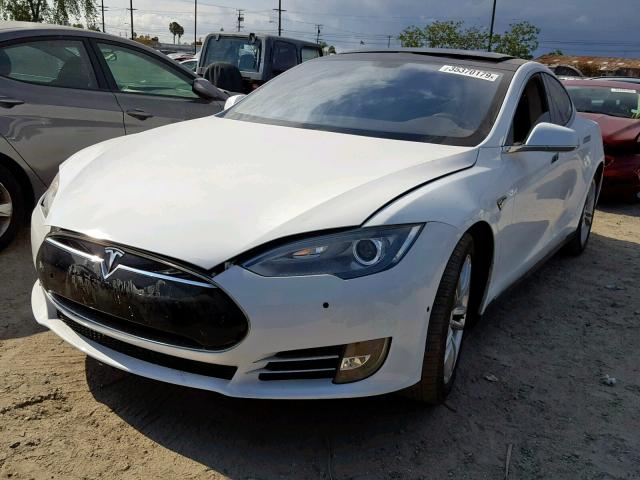 5YJSA1CN3DFP09869 - 2013 TESLA MODEL S WHITE photo 2