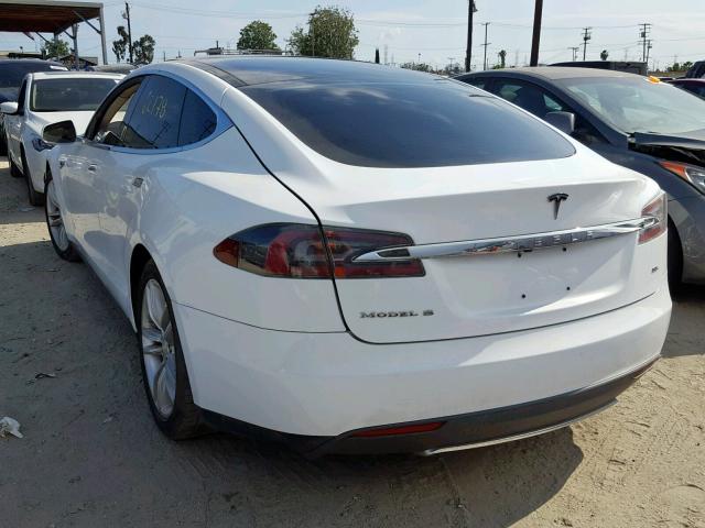 5YJSA1CN3DFP09869 - 2013 TESLA MODEL S WHITE photo 3