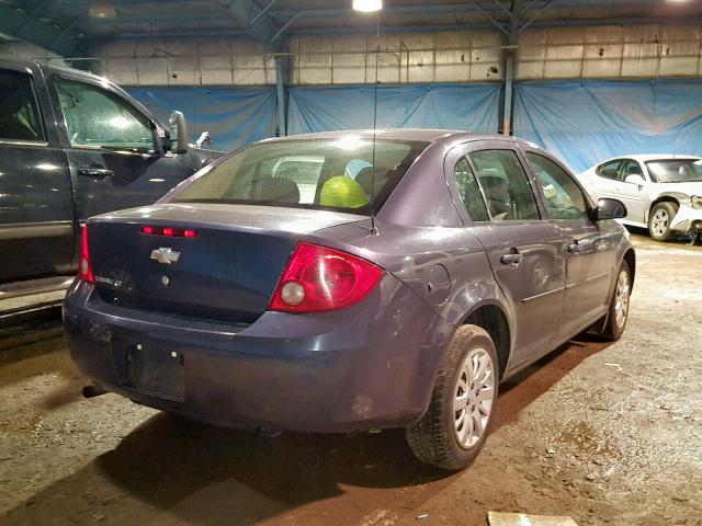 1G1AT58H297293044 - 2009 CHEVROLET COBALT LT GRAY photo 4