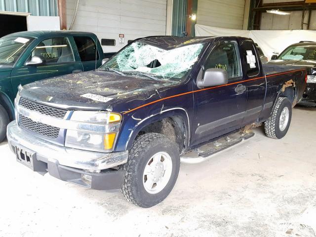 1GCDT19EX78254680 - 2007 CHEVROLET COLORADO BLUE photo 2