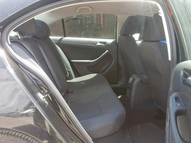3VW2K7AJ2EM437521 - 2014 VOLKSWAGEN JETTA BASE BLACK photo 6