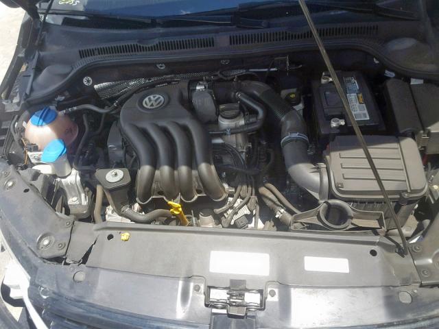 3VW2K7AJ2EM437521 - 2014 VOLKSWAGEN JETTA BASE BLACK photo 7