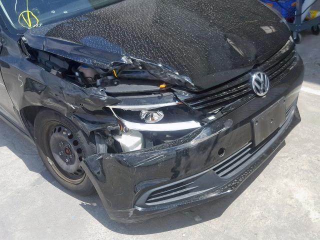 3VW2K7AJ2EM437521 - 2014 VOLKSWAGEN JETTA BASE BLACK photo 9