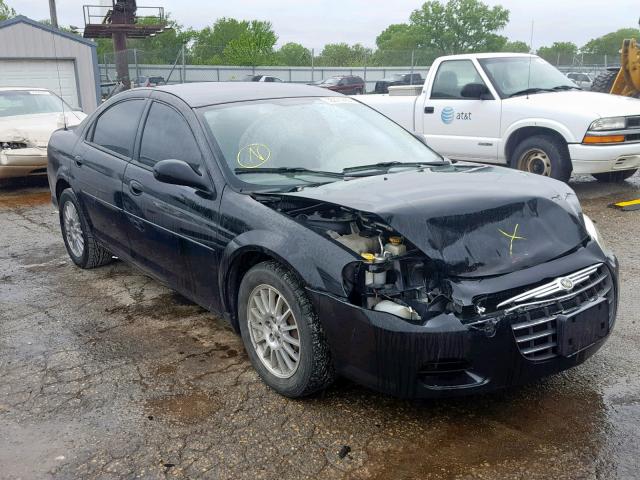 1C3EL46X84N248440 - 2004 CHRYSLER SEBRING LX BLACK photo 1