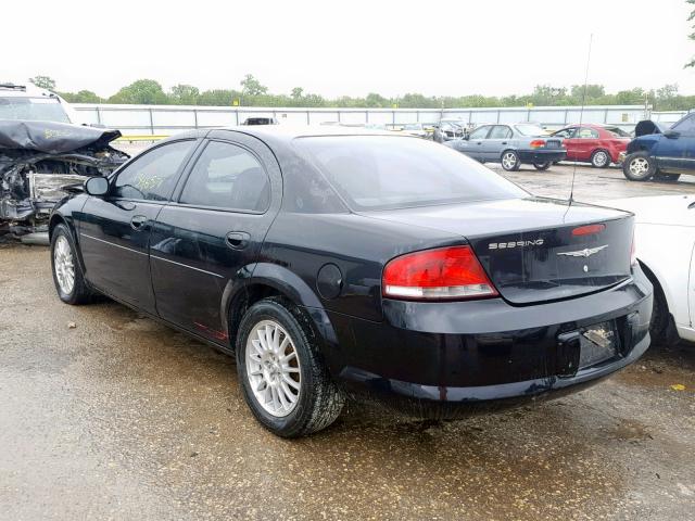 1C3EL46X84N248440 - 2004 CHRYSLER SEBRING LX BLACK photo 3