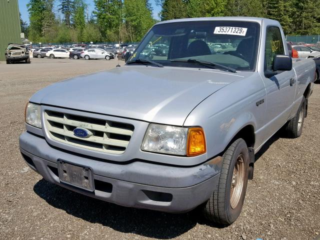 1FTYR10U62PA80075 - 2002 FORD RANGER SILVER photo 2