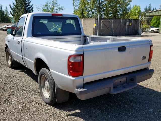 1FTYR10U62PA80075 - 2002 FORD RANGER SILVER photo 3