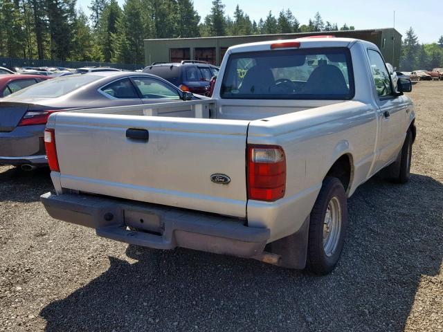 1FTYR10U62PA80075 - 2002 FORD RANGER SILVER photo 4