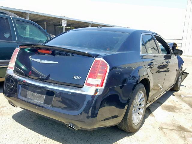 2C3CCAAG1CH256156 - 2012 CHRYSLER 300 BLUE photo 4