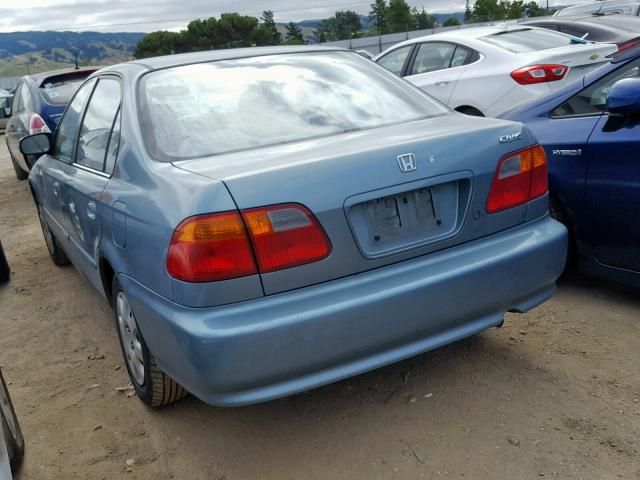 2HGEJ6611YH558082 - 2000 HONDA CIVIC BASE TEAL photo 3