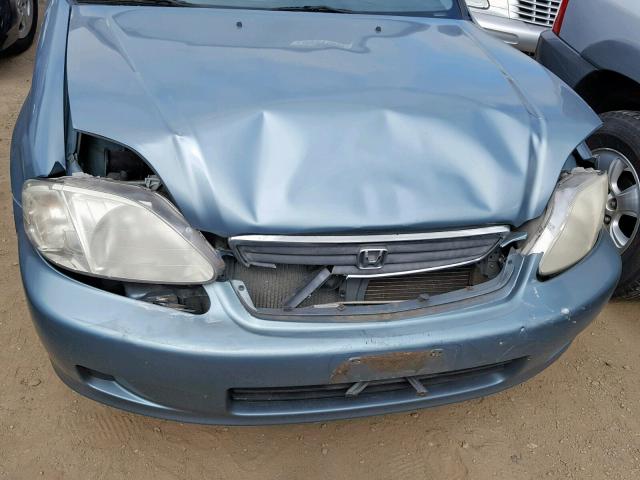 2HGEJ6611YH558082 - 2000 HONDA CIVIC BASE TEAL photo 9