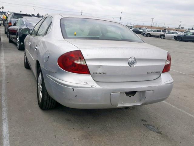 2G4WC532851251111 - 2005 BUICK LACROSSE C SILVER photo 3