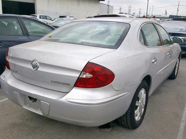 2G4WC532851251111 - 2005 BUICK LACROSSE C SILVER photo 4