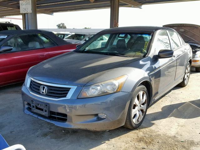 1HGCP36818A009496 - 2008 HONDA ACCORD EXL GRAY photo 2