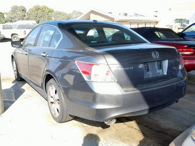 1HGCP36818A009496 - 2008 HONDA ACCORD EXL GRAY photo 3