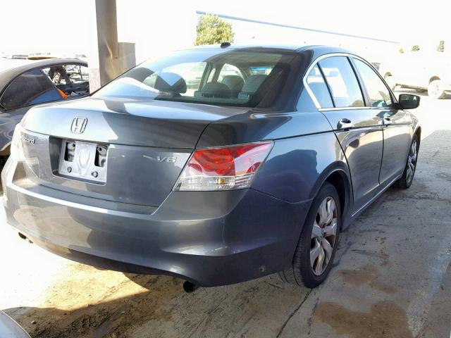 1HGCP36818A009496 - 2008 HONDA ACCORD EXL GRAY photo 4