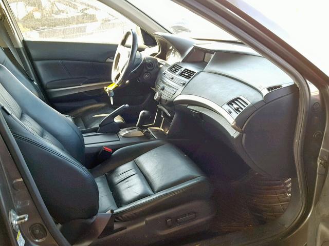 1HGCP36818A009496 - 2008 HONDA ACCORD EXL GRAY photo 5