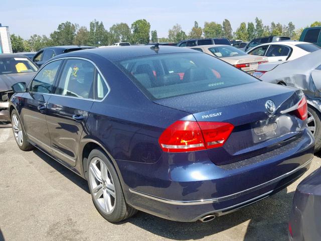 1VWBT7A31FC108567 - 2015 VOLKSWAGEN PASSAT SE BLUE photo 3