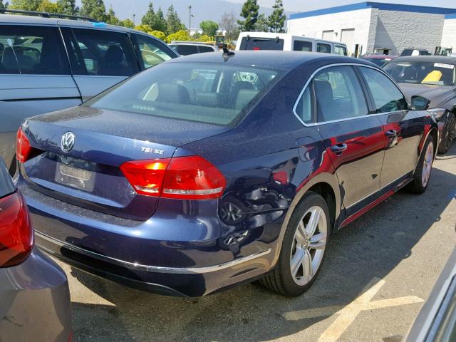 1VWBT7A31FC108567 - 2015 VOLKSWAGEN PASSAT SE BLUE photo 4