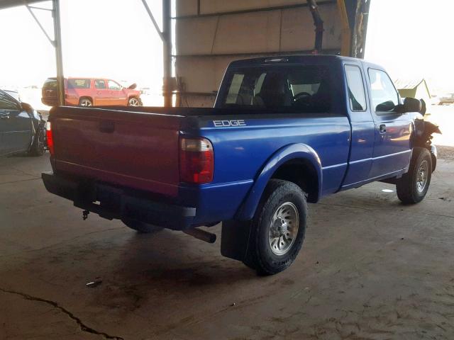 1FTYR14U64PA97889 - 2004 FORD RANGER SUP BLUE photo 4