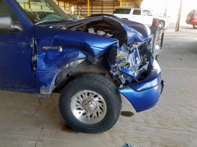 1FTYR14U64PA97889 - 2004 FORD RANGER SUP BLUE photo 9