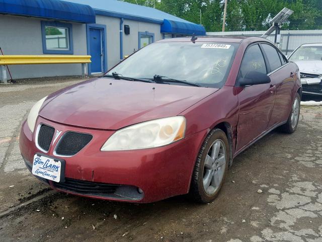 1G2ZH57N084295298 - 2008 PONTIAC G6 GT RED photo 2