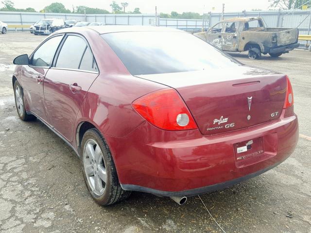 1G2ZH57N084295298 - 2008 PONTIAC G6 GT RED photo 3